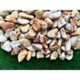 Sarı Çizgili Dolomit Taş 7 Kg 2-4 Cm Renkli Dolomit Dekoratif Taş