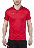 Joma Polo Yaka Düz Kırmızı Erkek T-Shirt 100437.600-POLO SHIRT HOBBY RED S/S