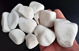 Dolomit Taş 6 Kg 4-6 Cm Beyaz Dere Taşı Çakıl Taşı Bahçe Süs Taş