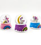 Unicorn Mini Kar Küresi & Mikail Melek Kolye Hediye Seti