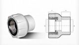 Ege Yıldız PPRC 20X1/2 Dişi Adaptör Gri