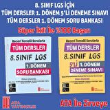 LGS 1. Dönem 2'li Set (Soru Bankası + 5'li Deneme Sınavı)