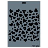 Rich New Seri N-254 Stencil 35x25 cm