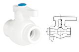 Ege Yıldız PPRC 40 mm Küresel Vana Gri
