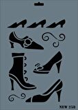 Rich New Seri N-258 Stencil 35x25 cm