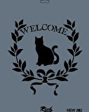 Rich New Seri N-382 Stencil 35x25 cm