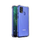 Gpack Samsung Galaxy M31 Kılıf AntiShock Sert KapakNano Glass