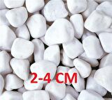 Dolomit Taş 9 Kg 2-4 Cm Beyaz Dere Taşı Çakıl Taşı Bahçe Süs Taş