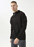 Joma Normal Siyah Erkek Ceket 101028.100-SOFTSHELL HOODIE BASILEA