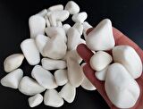 Dolomit Taş 5 Kg 2-4 Cm Beyaz Dere Taşı Çakıl Taşı Bahçe Süs Taş