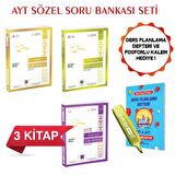 AYT Sözel Soru Bankası Seti 3 Kitap Üç Dört Beş Yayınları