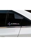 Xtrail Yan Cam Sticker Oto Kapı 20 Cm X 7 Cm Hologram c67