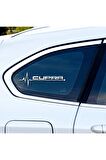 Cupra Yan Cam Sticker Oto Kapı 20 Cm X 7 Cm Hologram c83