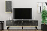 MOBİLYA GEZEGENİ HERMES TV ÜNİTESİ 150 CM BENDİR-ALTIN