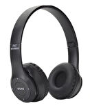 P47 Bluetooth  Kablosuz Kulaküstü Kulaklık (SİYAH)