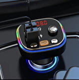 Araç Fm Transmitter Bluetooth Usb Mp3 Sd Kart Çakmaklık Girişli