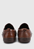 Kahve Deri Erkek Slip-On