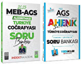 Yediiklim + İndeks 2025 MEB-AGS Türkiye Coğrafyası Soru Bankası 2 li Set