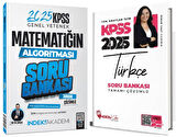 Hoca Kafası + İndeks 2025 KPSS Türkçe + Matematik Soru Banka 2 li Set Hoca Kafası + İndeks Akademi