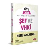 Data 2024 GYS İçişleri Bakanlığı Şef ve VHKİ Konu + Soru Bankası 2 li Set Data Yayınları