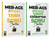 İndeks Akademi 2025 MEB-AGS Algoritması Tarih+Türkiye Coğrafyası Soru Bankası 2 li Set