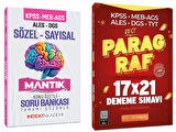 İndeks + EVP Akademi 2025 KPSS MEB-AGS ALES DGS Sözel-Sayısal Mantık Konu Özetli Soru Bankası + Paragraf 21 Deneme 2 li Set İndeks + EVP Akademi Yayıncılık