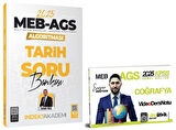 HocaWebde + İndeks 2025 MEB-AGS KPSS Türkiye Coğrafyası Video Ders Notu + Tarih Soru Bankası 2 li Set