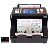 Sigma SC7520B Karışık Para Sayma Makinesi - Tl - Euro - Usd - Türkçe Sesli Uyarı + Müşteri Ekranı