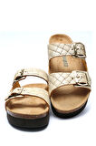 10260 Ch-Kifidis Soft Step Kadın Çift Bantlı Mantar Terlik 36-42