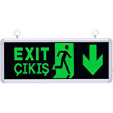 Selda Elektrik Sg005 Çift Yönlü Çıkış/Exıt Yönlendirme Armatürü