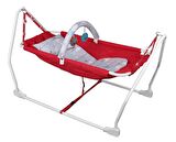 Norfolk Baby Sleep Katlanabilir Oyuncaklı Sallanır Bebek Beşiği - Hamak Beşik - Sallanır Bebek Hamağı - Fuşya