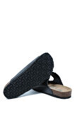 K0765DE Kifidis Soft Step Erkek Çift Bantlı Deri Mantar Terlik 40-46