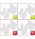 Renault Kangoo 2+1 Uyumlu Oto Koltuk Kılıfı GRİ - SİYAH