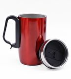 280mL Kırmızı Bardak Termos & Zippo Tarzı Çakmak Hediye Seti