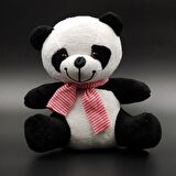 Tatlı Peluş Panda & Işıklı Mini Panda Kar Küresi & Mikail Melek Kolye Hediye Seti