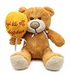 İyi ki Doğdun Yazılı Balonlu Peluş Ayıcık 40cm