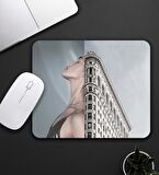 Baskılı Kupa & Gri Renk Kadın Ve Manzara Motifli Mouse Pad 23x19cm Fare Altlığı Kaydırmaz Taban De589 Ofis Hediyesi