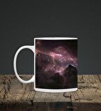 Galaksi Kupa & Galaksi Temalı Mouse Pad 23x19cm Fare Altlığı Kaydırmaz Taban De595 Ofis Hediyesi