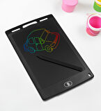 8.5" LCD Ekranlı Kalemli Dijital Çocuk Yazı & Çizim Tableti (Siyah)