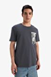 Rick and Morty Regular Fit Bisiklet Yaka Kısa Kollu Tişört