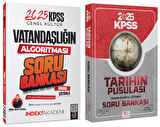 CBA + İndeks 2025 KPSS Tarihin Pusulası + Vatandaşlık Soru Bankası 2 li Set CBA + İndeks Akademi 