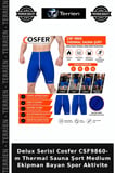 Delux Serisi Cosfer CSF9860- m Thermal Sauna Şort Medium Ekipman Bayan Spor Aktivite