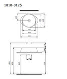 Bocchi Venezia 56 cm Çanak Lavabo Parlak Beyaz 1010-001-0125