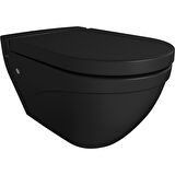 Bocchi Taormina Asma Klozet Mat Siyah 1012-004-0128 Kapak Hariç