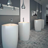 Bocchi Etna Monoblok Yerden Lavabo Parlak Kırmızı 1075-019-0125