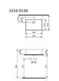 Bocchi Milano Tezgah Üstü Lavabo 50 cm Parlak Siyah 1216-005-0126