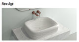 Bocchi New Age Tezgah Üstü Lavabo 55 cm Parlak Beyaz 1411-001-0125