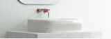 Bocchi New Age Tezgah Üstü Lavabo 55 cm Parlak Beyaz 1411-001-0125