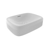 Bocchi New Age Tezgah Üstü Lavabo 55 cm Parlak Beyaz 1411-001-0125