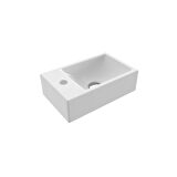 Bocchi Lavabo Milano Dar Sol 37 Cm Parlak Beyaz 1418-001-0126